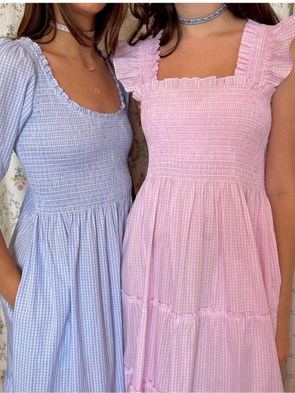 Hill House Pink Gingham Ruffle Sundress